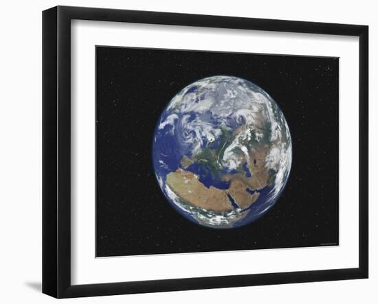 Earth Centered on Europe-Stocktrek Images-Framed Photographic Print