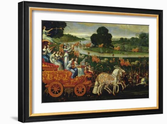 Earth, Detail of the Left Carriage with Nine Muses, C.1640-41-Claude Deruet-Framed Giclee Print