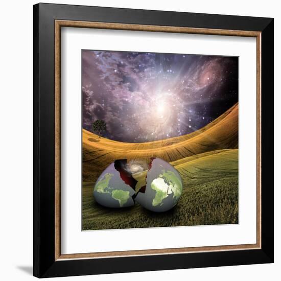 Earth Egg Is Hatched-rolffimages-Framed Art Print