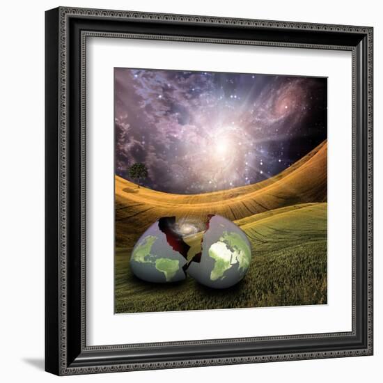 Earth Egg Is Hatched-rolffimages-Framed Art Print