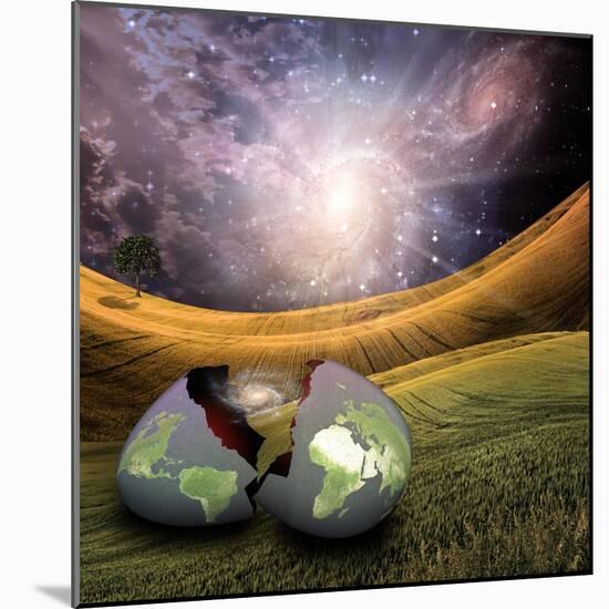 Earth Egg Is Hatched-rolffimages-Mounted Art Print