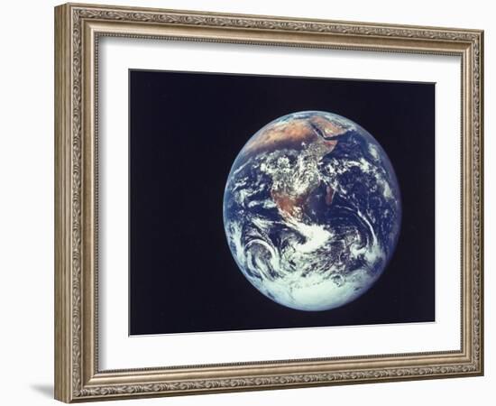 Earth from Aboard Apollo 17 Spacecraft-null-Framed Photographic Print