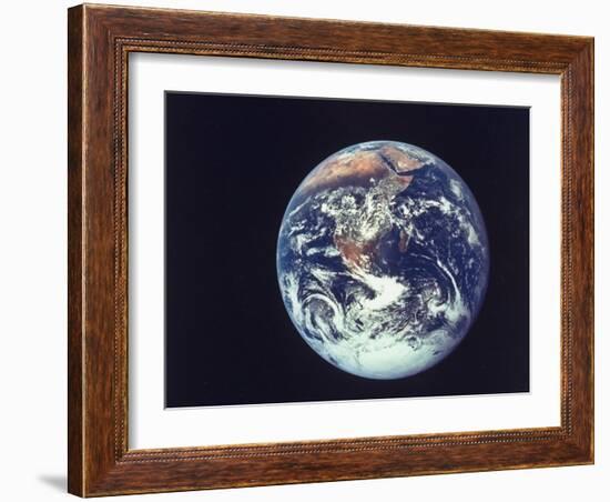 Earth from Aboard Apollo 17 Spacecraft-null-Framed Photographic Print