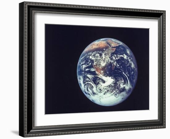 Earth from Aboard Apollo 17 Spacecraft-null-Framed Photographic Print