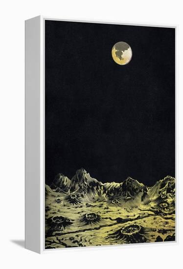 Earth From Moon-Science, Industry and Business Library-Framed Premier Image Canvas