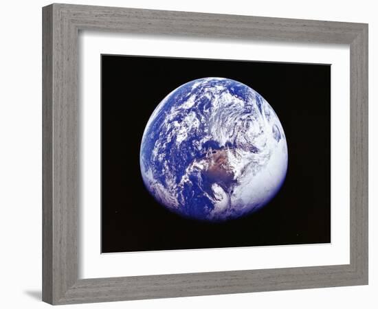 Earth from Space, Photographed by Spacecraft Apollo 16, April 16 1972-null-Framed Photographic Print