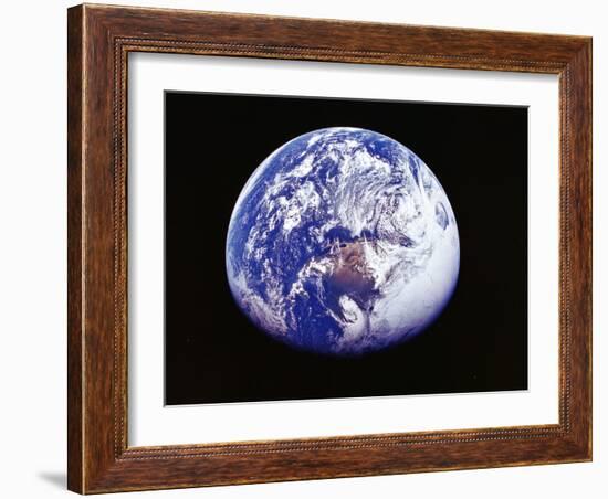 Earth from Space, Photographed by Spacecraft Apollo 16, April 16 1972-null-Framed Photographic Print