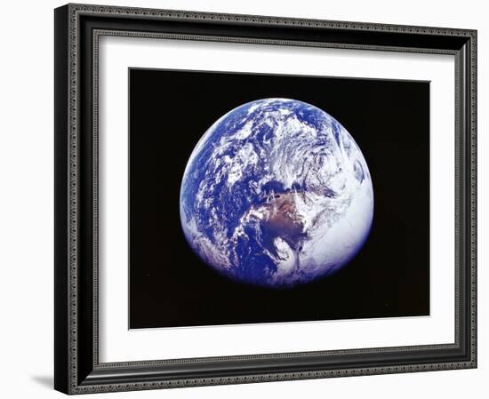 Earth from Space, Photographed by Spacecraft Apollo 16, April 16 1972-null-Framed Photographic Print