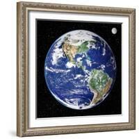 Earth From Space, Satellite Image-null-Framed Premium Photographic Print