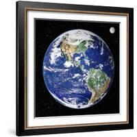 Earth From Space, Satellite Image-null-Framed Premium Photographic Print