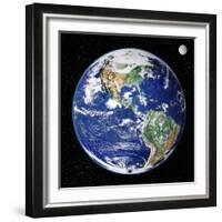 Earth From Space, Satellite Image-null-Framed Premium Photographic Print