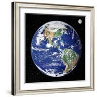 Earth From Space, Satellite Image-null-Framed Premium Photographic Print