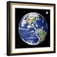 Earth From Space, Satellite Image-null-Framed Premium Photographic Print