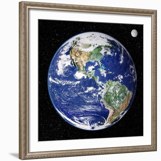 Earth From Space, Satellite Image-null-Framed Photographic Print