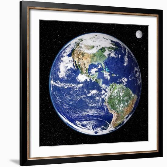 Earth From Space, Satellite Image-null-Framed Photographic Print