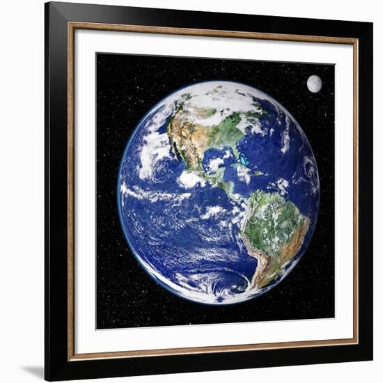 Earth From Space, Satellite Image-null-Framed Photographic Print