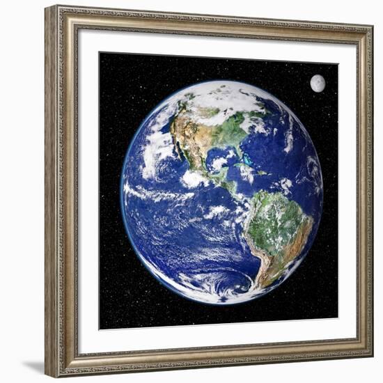 Earth From Space, Satellite Image-null-Framed Photographic Print