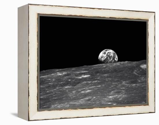 Earth From the Moon-null-Framed Premier Image Canvas