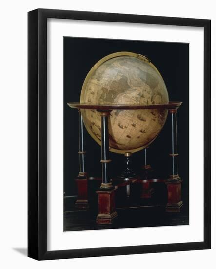 Earth Globe, 1635-Joan Blaeu-Framed Giclee Print