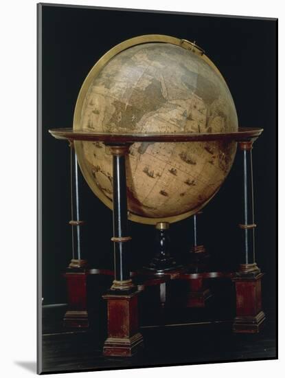 Earth Globe, 1635-Joan Blaeu-Mounted Giclee Print