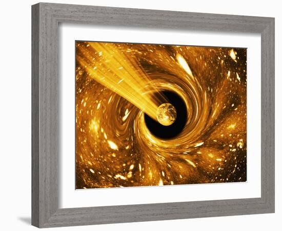 Earth In a Black Hole, Artwork-Mehau Kulyk-Framed Photographic Print