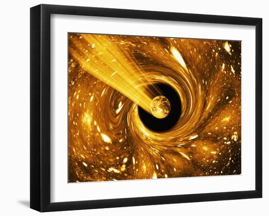 Earth In a Black Hole, Artwork-Mehau Kulyk-Framed Photographic Print