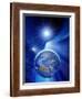 Earth In a Comet's Tail-Detlev Van Ravenswaay-Framed Photographic Print