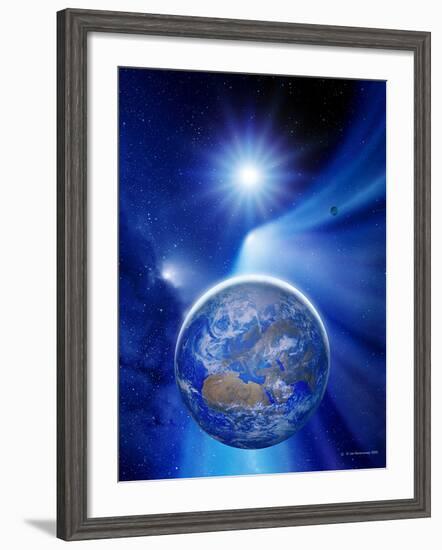 Earth In a Comet's Tail-Detlev Van Ravenswaay-Framed Photographic Print