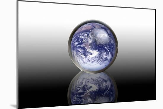 Earth In a Crystal Ball, Conceptual Image-Victor De Schwanberg-Mounted Photographic Print