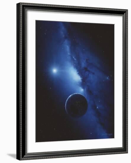 Earth & Milky Way-Detlev Van Ravenswaay-Framed Photographic Print