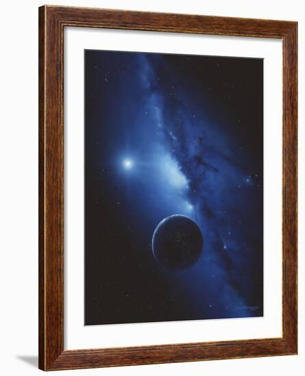 Earth & Milky Way-Detlev Van Ravenswaay-Framed Photographic Print