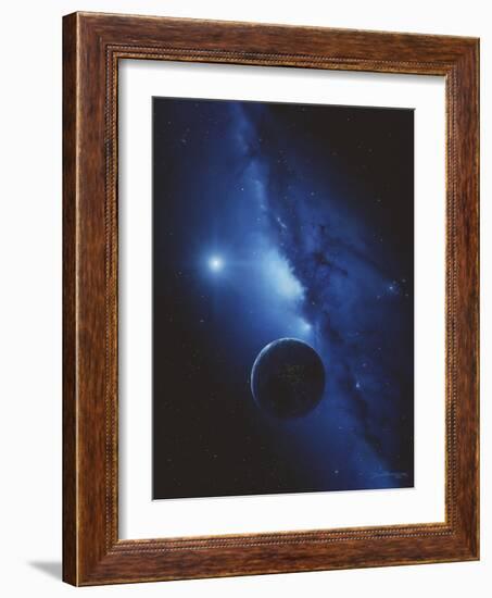 Earth & Milky Way-Detlev Van Ravenswaay-Framed Photographic Print