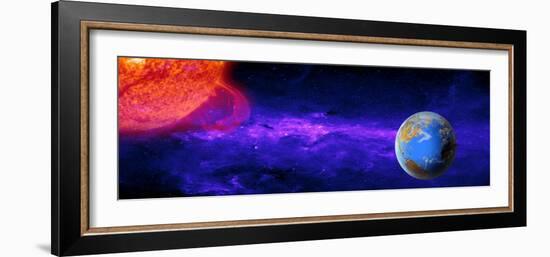 Earth Moving around the Sun-null-Framed Photographic Print