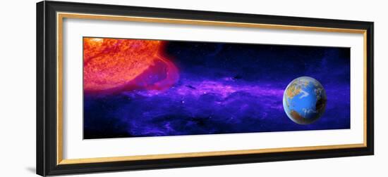 Earth Moving around the Sun-null-Framed Photographic Print