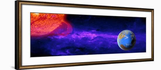 Earth Moving around the Sun-null-Framed Photographic Print