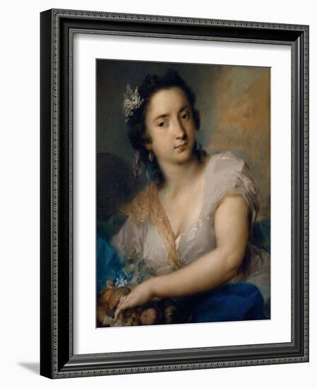 Earth-one of a series of the Four Elements (1744)-Rosalba Carriera-Framed Giclee Print