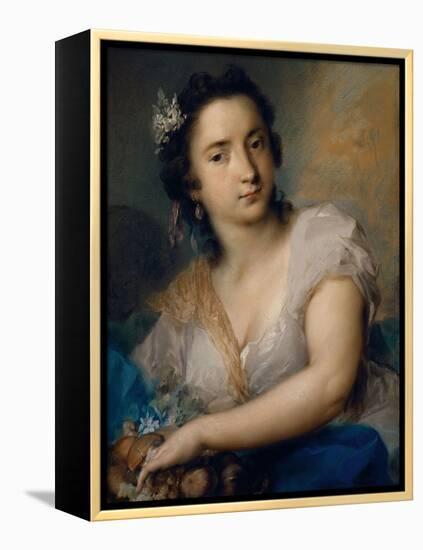 Earth-one of a series of the Four Elements (1744)-Rosalba Carriera-Framed Premier Image Canvas