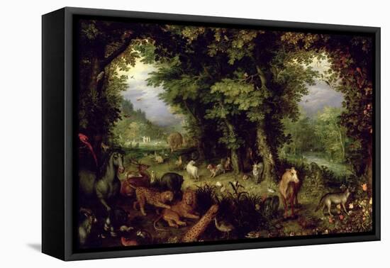 Earth or the Earthly Paradise, 1607-08-Jan Brueghel the Elder-Framed Premier Image Canvas