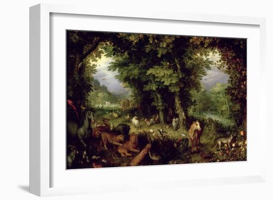 Earth or the Earthly Paradise, 1607-08-Jan Brueghel the Elder-Framed Giclee Print