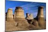 Earth Pillars (hoodoos) In Alberta Badlands Canada-David Nunuk-Mounted Photographic Print