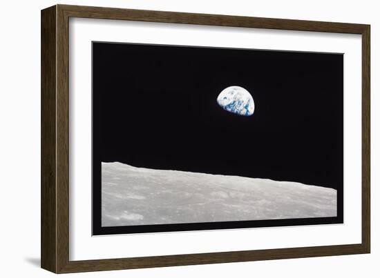 Earth Rise-null-Framed Art Print