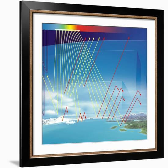 Earth's Atmosphere And Solar Radiation-Jose Antonio-Framed Photographic Print