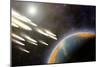 Earth's Cometary Bombardment, Artwork-Equinox Graphics-Mounted Photographic Print