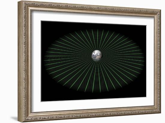 Earth's Gravity Well, Artwork-Mikkel Juul-Framed Photographic Print