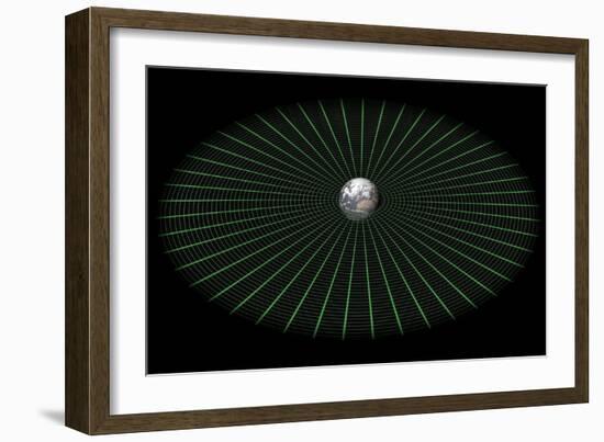 Earth's Gravity Well, Artwork-Mikkel Juul-Framed Photographic Print