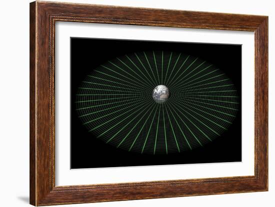 Earth's Gravity Well, Artwork-Mikkel Juul-Framed Photographic Print