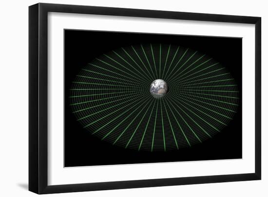 Earth's Gravity Well, Artwork-Mikkel Juul-Framed Photographic Print