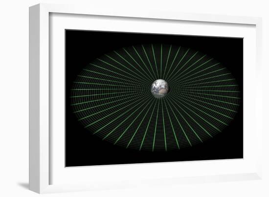 Earth's Gravity Well, Artwork-Mikkel Juul-Framed Photographic Print