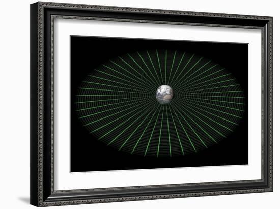 Earth's Gravity Well, Artwork-Mikkel Juul-Framed Photographic Print