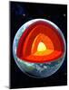 Earth's Internal Structure-Roger Harris-Mounted Photographic Print